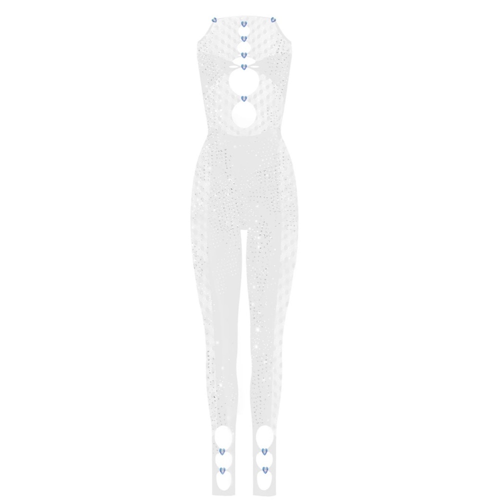 Poster Girl Janice Jumpsuit - Optic White